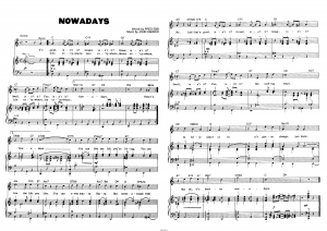 Песня "Nowadays" из мюзикла "Chicago"