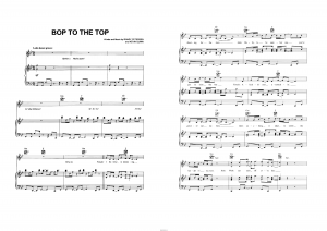 Песня "Bop to the top" из фильма "High School Musical": ноты