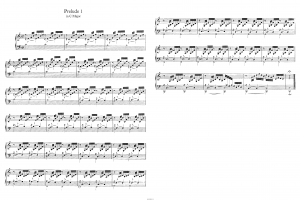 Прелюдия до-мажор “Аве Мария” из ХТК И.С.Баха (BWV 846): ноты