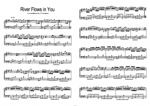 River flows in you из кинофильма "Сумерки": ноты