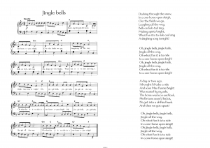 Jingle bells: ноты