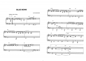 "Blue monk" Thelonious Monk: ноты