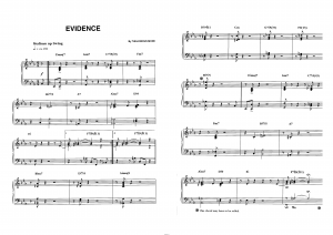 "Evidence" Thelonious Monk: ноты