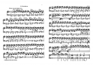 Прелюдия №6 (Ре-минор) BWV 851 И.С. Бах: ноты