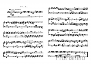 Прелюдия №15 (Соль мажор) BWV 860 И.С. Бах: ноты