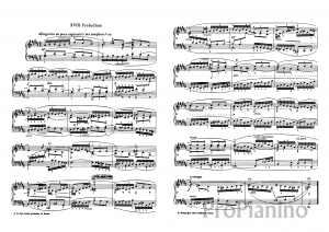 Прелюдия №18 (Соль диез минор) ХТК 1 И.С. Бах: ноты