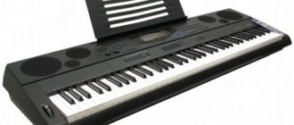 Черное пианино Casio wk 6500